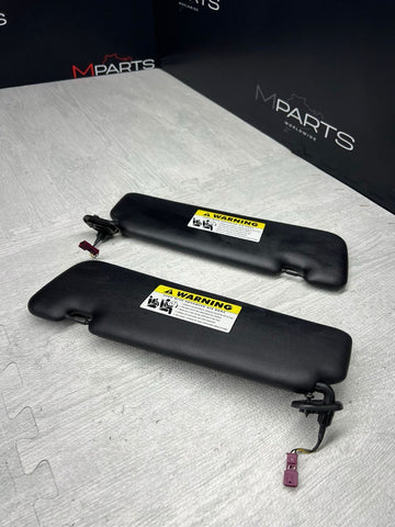 07-13 BMW E88 E93 128 328 335 M3 Convertible Sun Visors Black 7139447 7139448
