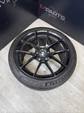 OEM BMW 15-20 F80 F82 F83 M3 M4 CS Wheel Rim 19x9 Front Black M Performance