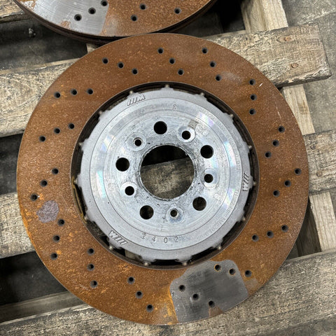 21-24 BMW G80 G82 G83 M3 M4 REAR BRAKE ROTORS OEM 7k Miles