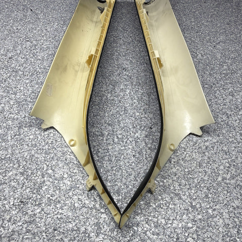 06-10 BMW E63 M6 COUPE Interior A-Pillar Trim Panel Pair L&R  ALCANTARA Set OEM