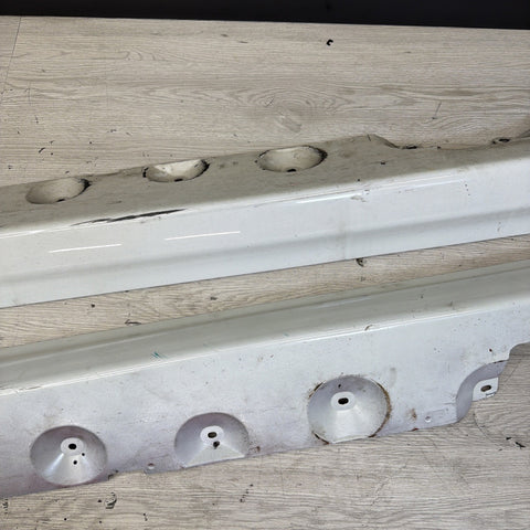 01-06 BMW E46 M3 Rocker Panel Side Skirts OEM Alpine White *Notes*