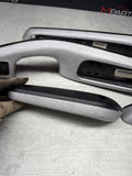 01-06 BMW E46 M3 Brushed Aluminum/Black Door Trim Armrests Front Rear *Notes*