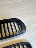 01-06 BMW E46 M3 Front Kidney Grilles Matte Black