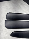 01-06 BMW E46 M3 Convertible Door Upper Arm Rest Armrest Pads Black *Notes*
