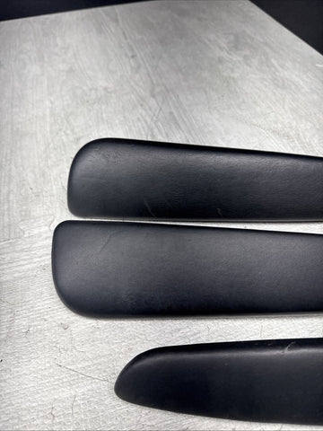 01-06 BMW E46 M3 Convertible Door Upper Arm Rest Armrest Pads Black *Notes*