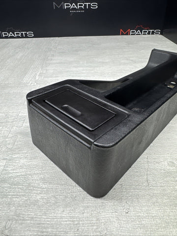 BMW E36 M3 COUPE BLACK CENTER CONSOLE STORAGE COMPARTMENT TRIM ARMREST DELETE