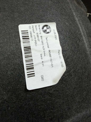 BMW 21-26 G80 M3 Rear Left Side Wheel Arch Splash Liner 8086107 OEM