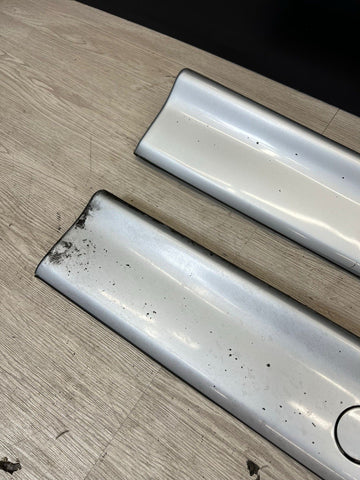 94-99 BMW E36 M3 SEDAN SIDE SKIRTS ROCKER PANELS MOLDINGS ARCTIC SILVER