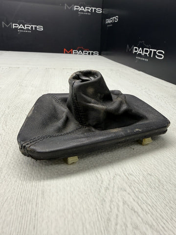BMW E46 323 325 330 M3 Leather Shift Shifter Tri Stitch Boot Cover + Ring
