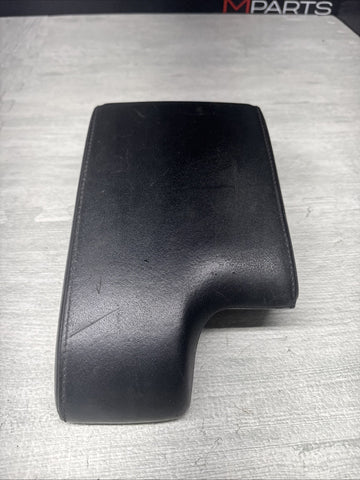 01-06 BMW E46 M3 Center Console Armrest Arm Rest Black Leather *Ripped*