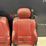 01-06 BMW E46 M3 Convertible Interior Front Heated Seats Imola Red *Notes*