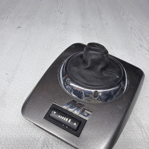01-06 BMW E46 M3 Center Dome SMG Shift Plate Titan Shadow Grey