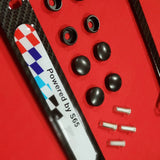 License Plate Frame BMW Powered By S65 Carbon Fiber Style Front Rear Cover