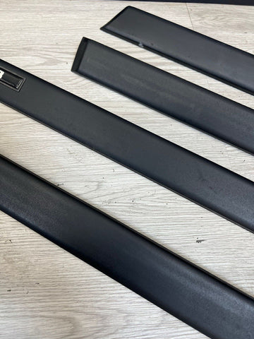 BMW E36 M3 Sedan 1992-1998 DOOR MOULDINGS TRIMS FRONT & REAR BLACK OEM