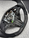 BMW 01-06 E46 M3 Manual Custom Leather Sides Flat Bottom Steering Wheel Only