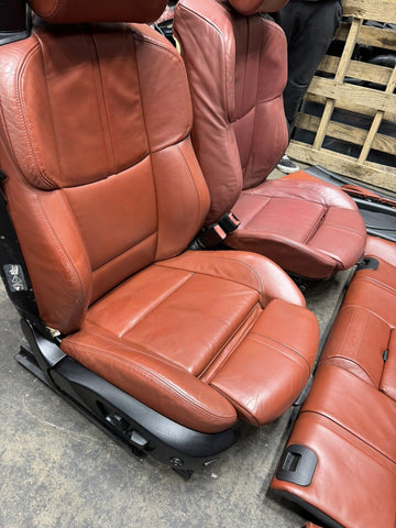 08-13 BMW E93 M3 Convertible Front & Back Seats & Panels Fox Red Leather
