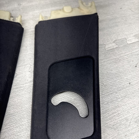 00-03 BMW E39 M5 B-Pillar Column Interior Upper Cover Pair  Black OEM