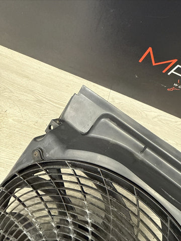 96-99 BMW Z3M M52 ENGINE COOLING PUSHER FAN MOTOR W SHROUD 8397474 OEM