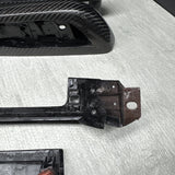 01-06 BMW E46 M3 Convertible Interior Armrests Trim Carbon Fiber *Notes*