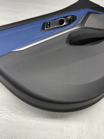 BMW 21-26 G80 M3 Sedan Front Left Driver Side Door Panel Fjords Blue