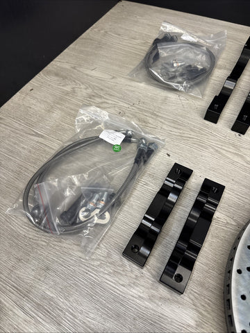 01-06 BMW E46 M3 BREMBO Big Brake Kit Red Calipers Rotors Set NEW Plug Play