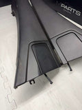 BMW 01-06 E46 325 330 M3 OEM Convertible Rear Top Lateral Trims Panels Black