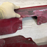 01-06 BMW E46 M3 Rocker Panel Side Skirts OEM Imola Red