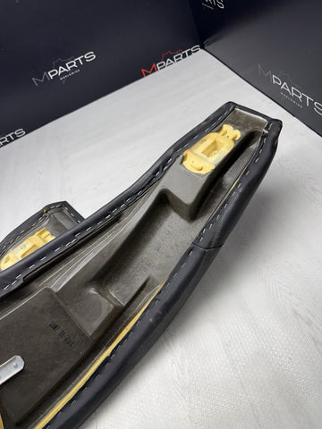 00-03 BMW E39 M5 BLACK REAR LEATHER SEAT CUSHION UPPER SIDE BOLSTERS OEM