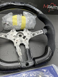 15-20 BMW F80 F82 F83 M3 M4 OHC Carbon fiber Steering Wheel Manual DCT Led