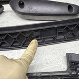 01-06 BMW E46 M3 Coupe Interior Armrests Trim Set Titan Shadow Black *Notes*