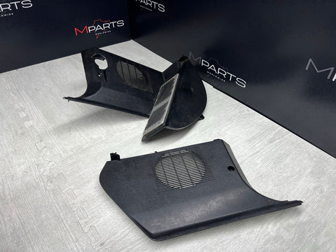 91-99 BMW E36 3 Series M3 Dead Pedal Cover Kick Panels Trims Covers Black OEM