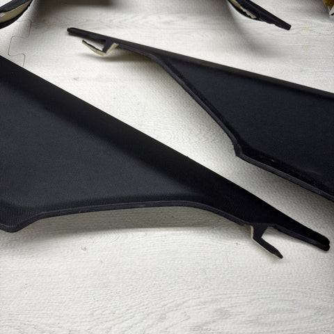 08-13 BMW E92 M3 OEM ABC PILLAR PILLARS BLACK PAIR SET *NOTES*