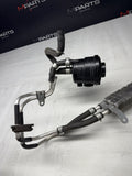 2010 NISSAN GT-R R35 GTR 3.8L VR38 OEM POWER STEERING RESERVOIR + LINES + COOLER