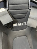 BMW Front BRAUM Sport Seats Black Pair