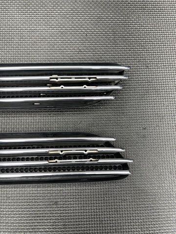 01-06 BMW E46 M3 OEM Left Right Fender Vent Grilles Grills Trim *No Badges*