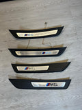 Door Sills Scuff Plates Covers 41217294983 2013-2016 BMW F06 M6 Sedan *Flaws