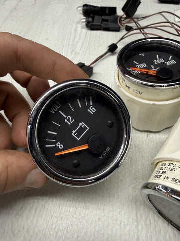 BMW E36 Z3M Z3 M Center Dash Battery Voltage Voltmeter Gauges Meters Set OEM
