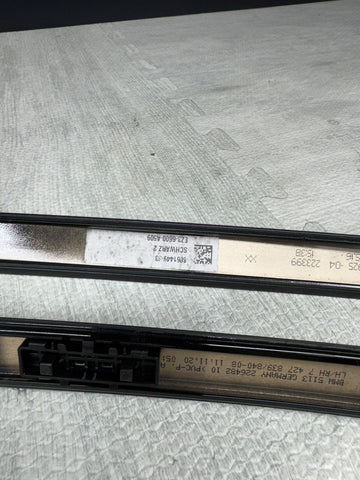 BMW G80 M3 21-24 ROOF RACK MOULDINGS TRIMS BLACK LEFT RIGHT *GLUE RESIDUE*