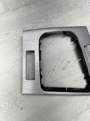 01-06 BMW E46 M3 Convertible Interior Center Shift Shifter Trim Brushed Aluminum