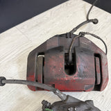 08-13 E90 E92 E93 M3 Front Brake Calipers Left Right Pair Set Original Red