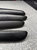 01-06 BMW E46 M3 Coupe Door Upper Arm Rest Armrest Pads Black *Tabs*