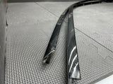 10-15 FERRARI 458 ITALIA ROOF GUTTER TRIMS MOULDINGS NERO DAYTONA 82275412
