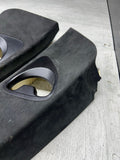BMW 06-10 E63 645 650 M6 Coupe B Pillar Trims Covers Panels Alcantara Set OEM