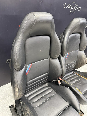 95-99 BMW E36 M3 Coupe Front Vaders Vader Seats Manual Black Ripped