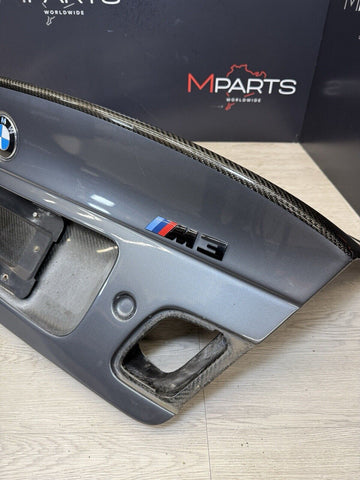 (PICKUP ONLY) 01-06 BMW E46 M3 Coupe Trunk Lid Deck VIS CSL Style Steel Grey