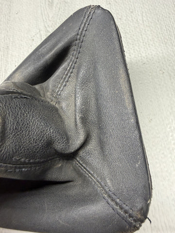 BMW E46 323 325 330 M3 Leather Shift Shifter Tri Stitch Boot Cover + Ring