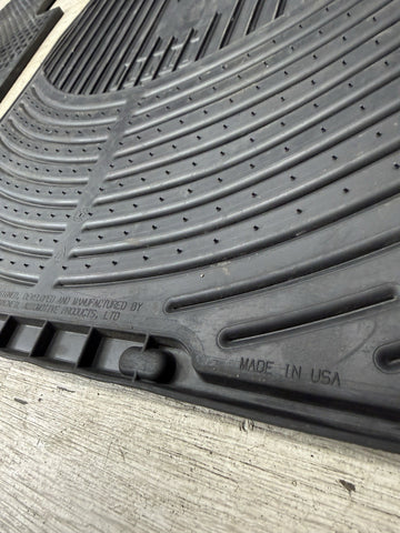 BMW OEM E46 325 330 M3 All Weather Rubber Floor Mat Set 2pc Front