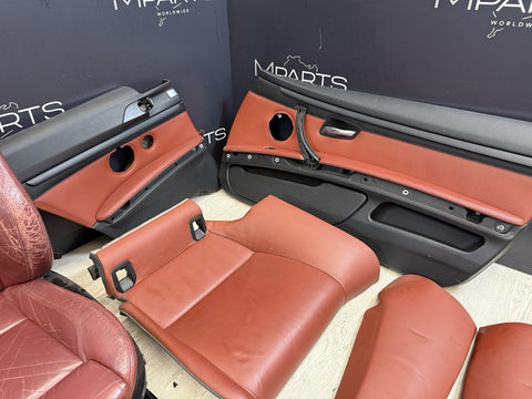 08-13 BMW E92 M3 Coupe Complete Interior Seats Fox Red