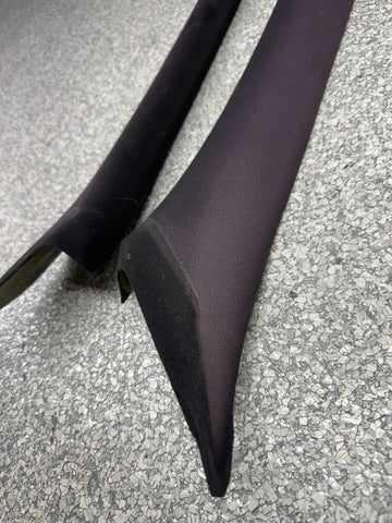 BMW E36 M3 328 Sedan A Pillars Interior Trims Cover Black Pair Set *Fading
