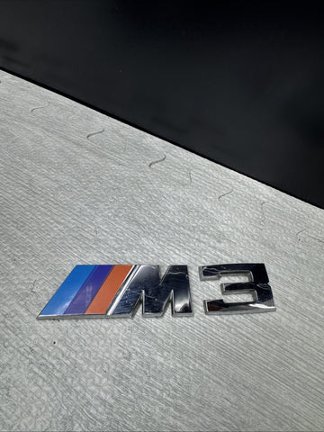 Genuine BMW E36 M3 Rear Badge Trunk Emblem 51142250539 51142250811